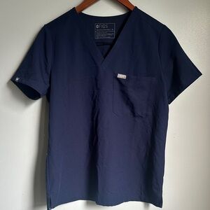 Figs Women's Navy V-Neck Scrubs